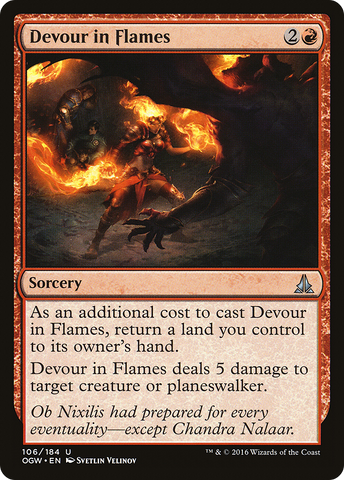 Devour in Flames (OGW-106)  Foil - Oath of the Gatewatch