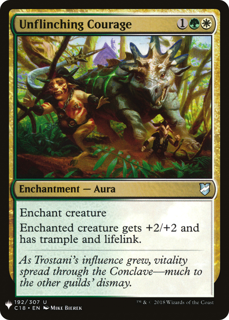 Unflinching Courage (LIST-C18-192)  - The List