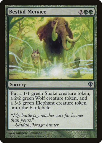 Bestial Menace (WWK-097)  Foil - Worldwake