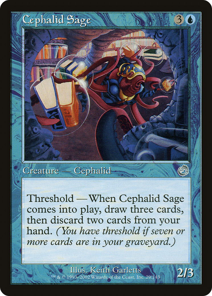 Cephalid Sage (TOR-029)  Foil - Torment