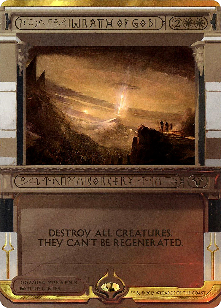 Wrath of God (MPS2-007)  Foil - Amonkhet Invocations (Borderless)