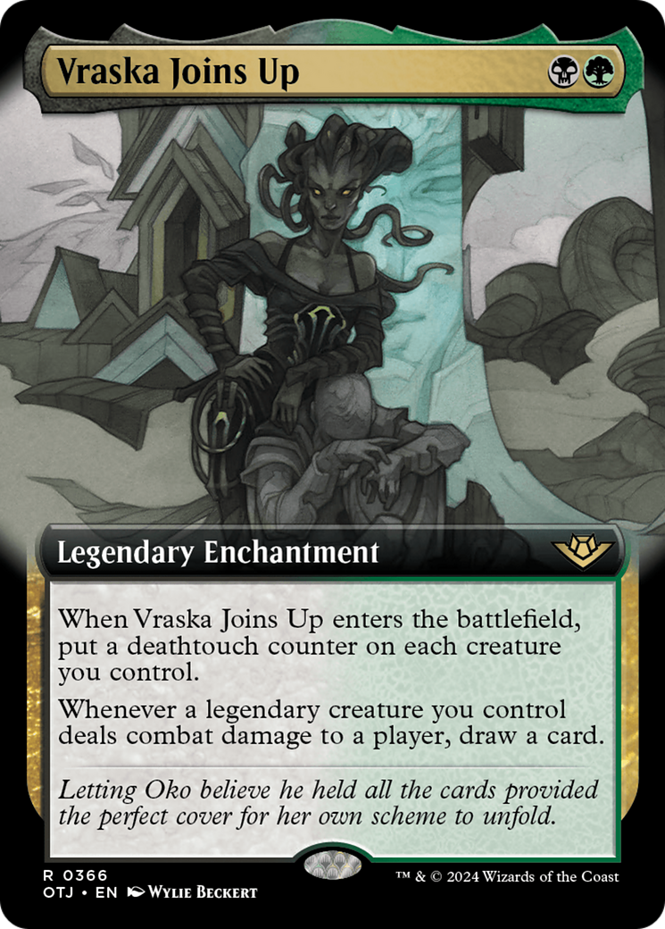 Vraska Joins Up (Extended Art) (OTJ-366)  Foil - Outlaws of Thunder Junction: (Extended Art)