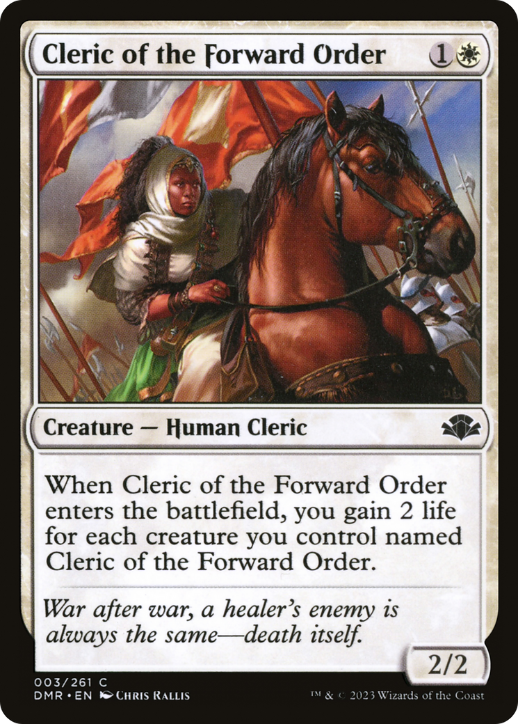 Cleric of the Forward Order (DMR-003)  Foil - Dominaria Remastered