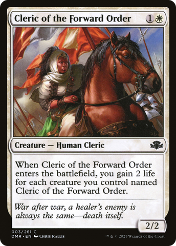 Cleric of the Forward Order (DMR-003)  - Dominaria Remastered