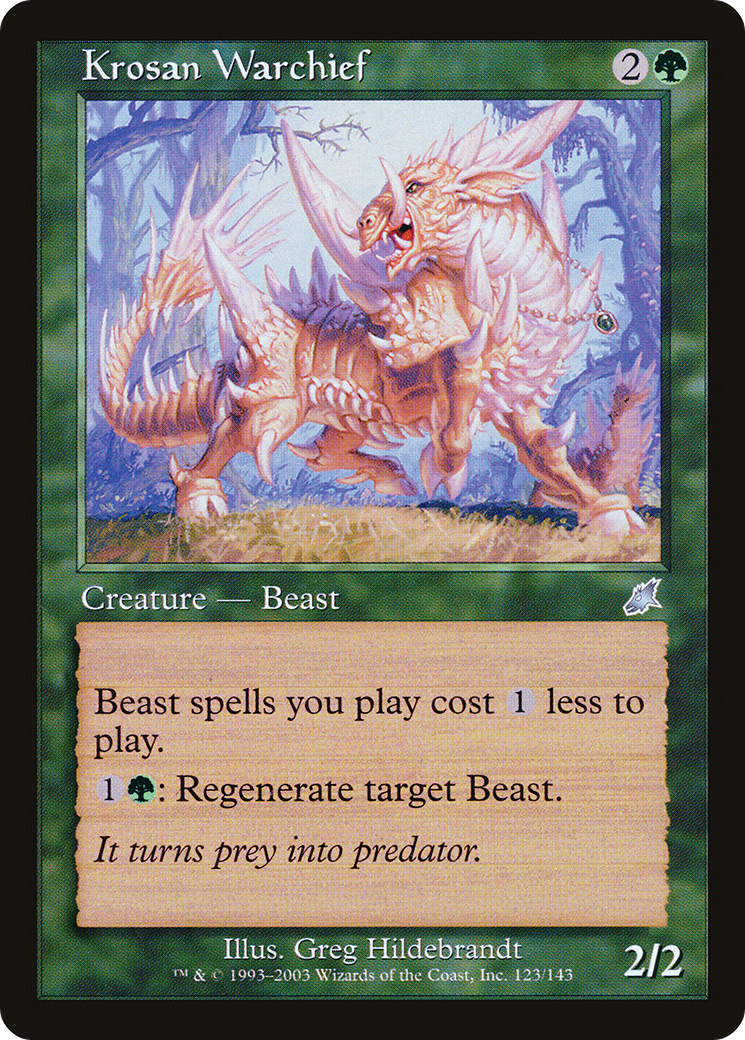 Krosan Warchief (SCG-123)  Foil - Scourge