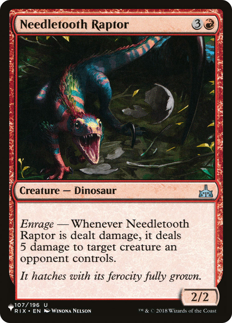 Needletooth Raptor (LIST-RIX-107)  - The List