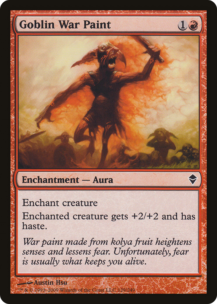 Goblin War Paint (ZEN-129)  Foil - Zendikar
