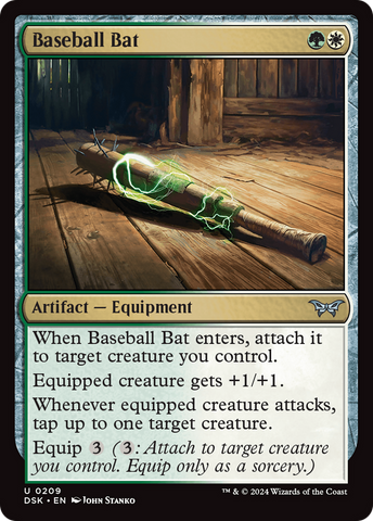 Baseball Bat (DSK-209)  Foil - Duskmourn: House of Horror