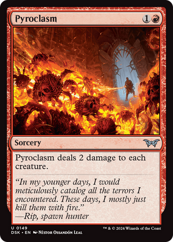 Pyroclasm (DSK-149)  Foil - Duskmourn: House of Horror