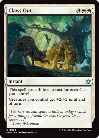 Claws Out (FDN-006)  Foil - Foundations
