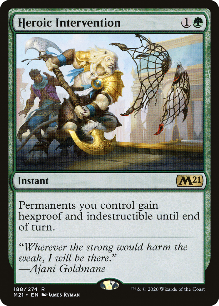 Heroic Intervention (M21-188)  Foil - Core Set 2021