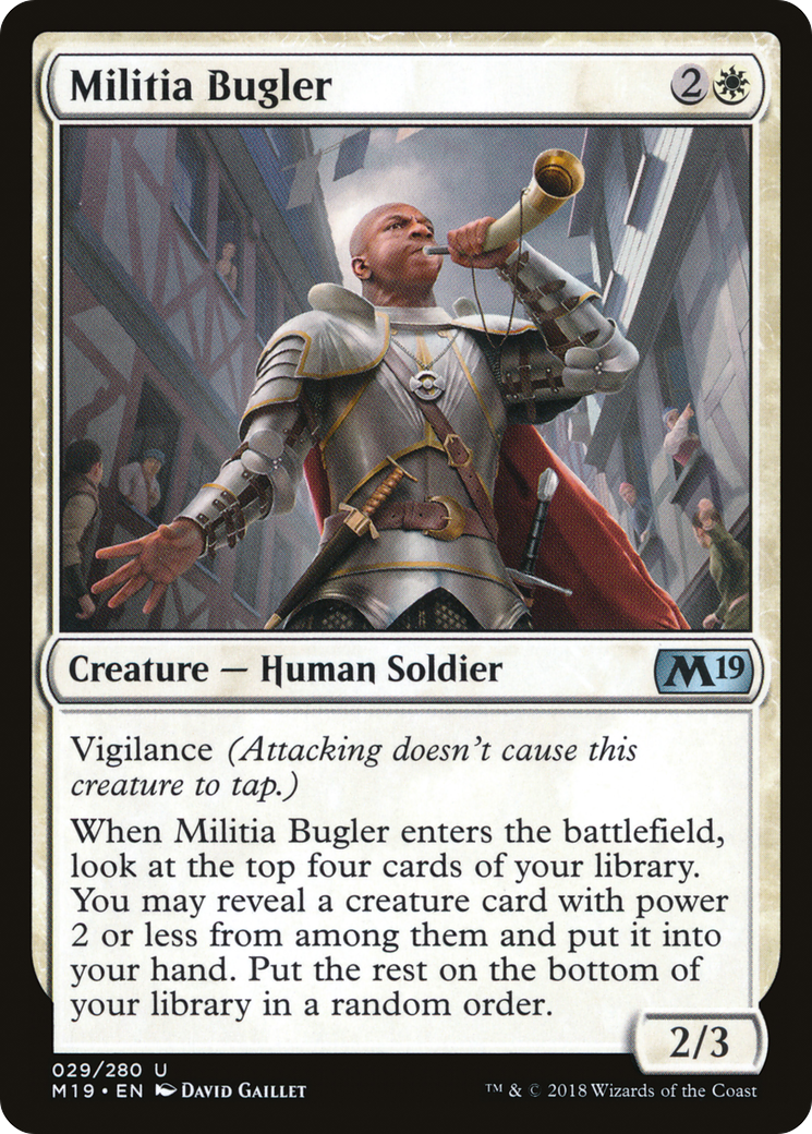 Militia Bugler (M19-029)  - Core Set 2019