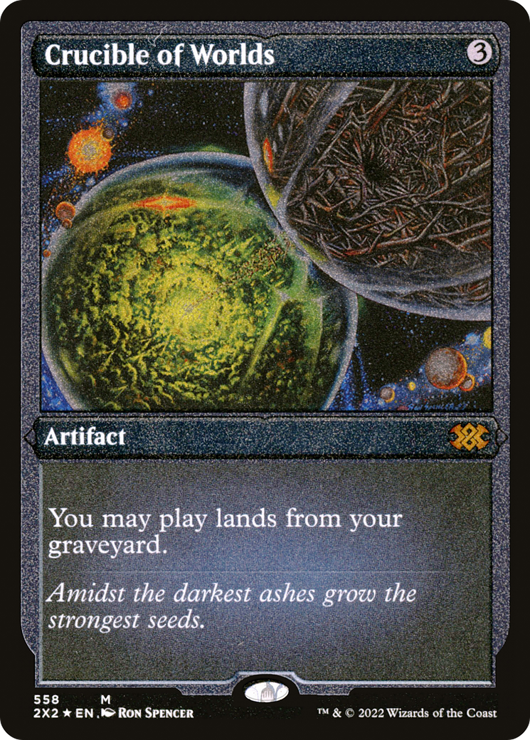 Crucible of Worlds (Foil Etched) (2X2-558)  Foil - Double Masters 2022