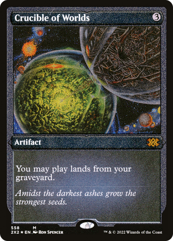 Crucible of Worlds (Foil Etched) (2X2-558)  Foil - Double Masters 2022