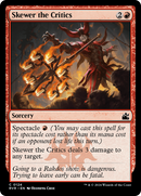 Skewer the Critics (RVR-124)  Foil - Ravnica Remastered