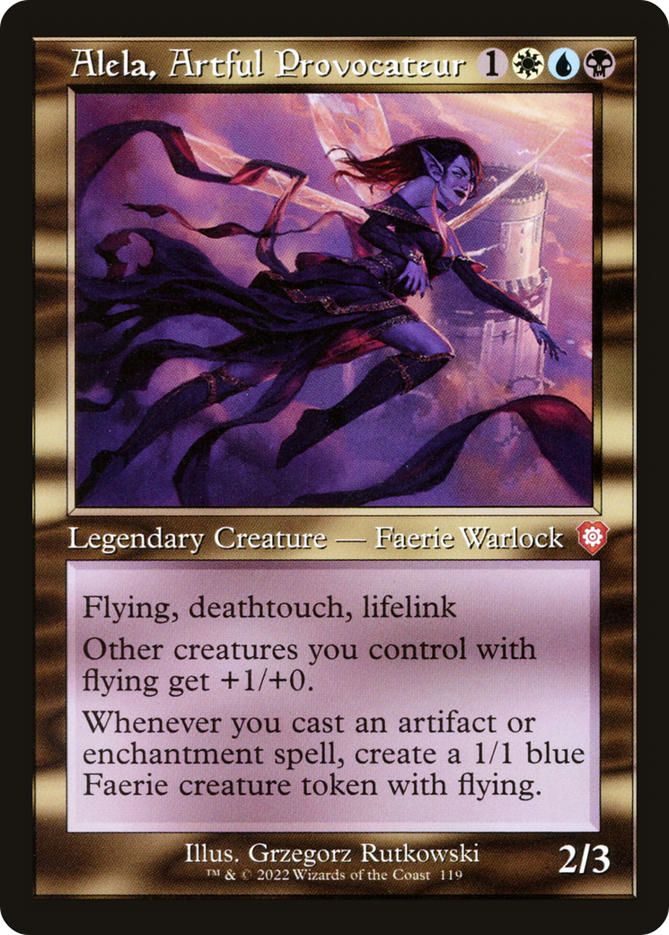 Alela, Artful Provocateur (Retro Frame) (BRC-119)  - The Brothers' War Commander