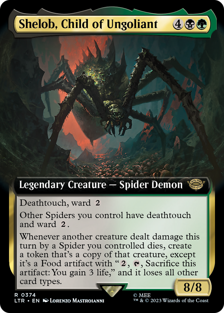 Shelob, Child of Ungoliant (Extended Art) (LTR-374)  Foil - The Lord of the Rings: Tales of Middle-earth: (Extended Art)