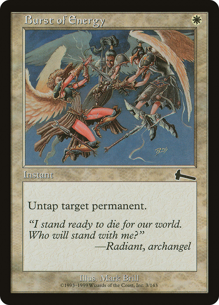 Burst of Energy (ULG-003)  Foil - Urza's Legacy