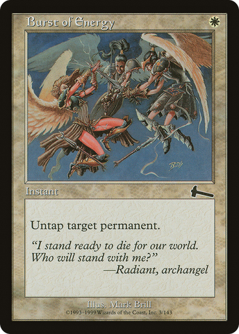 Burst of Energy (ULG-003)  Foil - Urza's Legacy