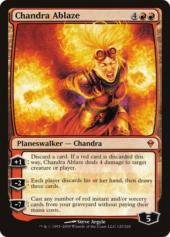 Chandra Ablaze (ZEN-120) - Zendikar Foil