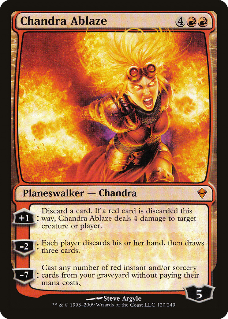 Chandra Ablaze (ZEN-120)  Foil - Zendikar
