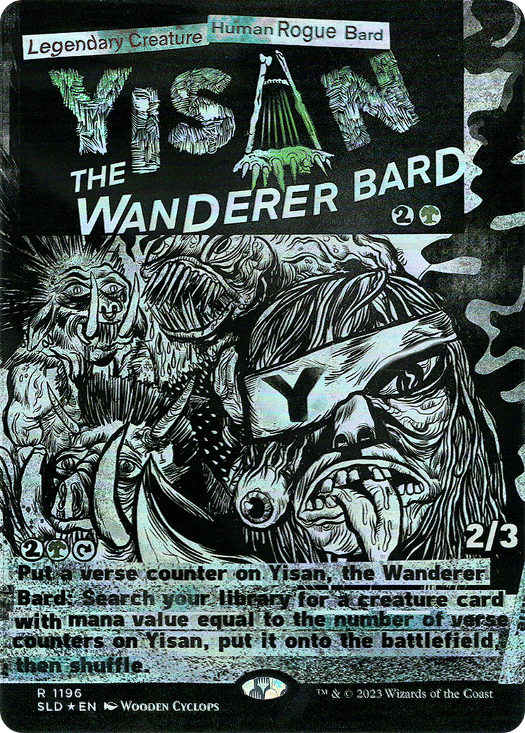 Yisan, the Wanderer Bard (SLD-1196)  Foil - Secret Lair Drop (Borderless)
