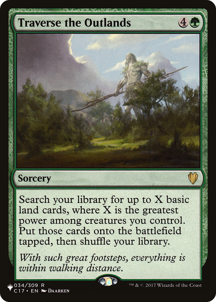 Traverse the Outlands (LIST-034/309)  - The List