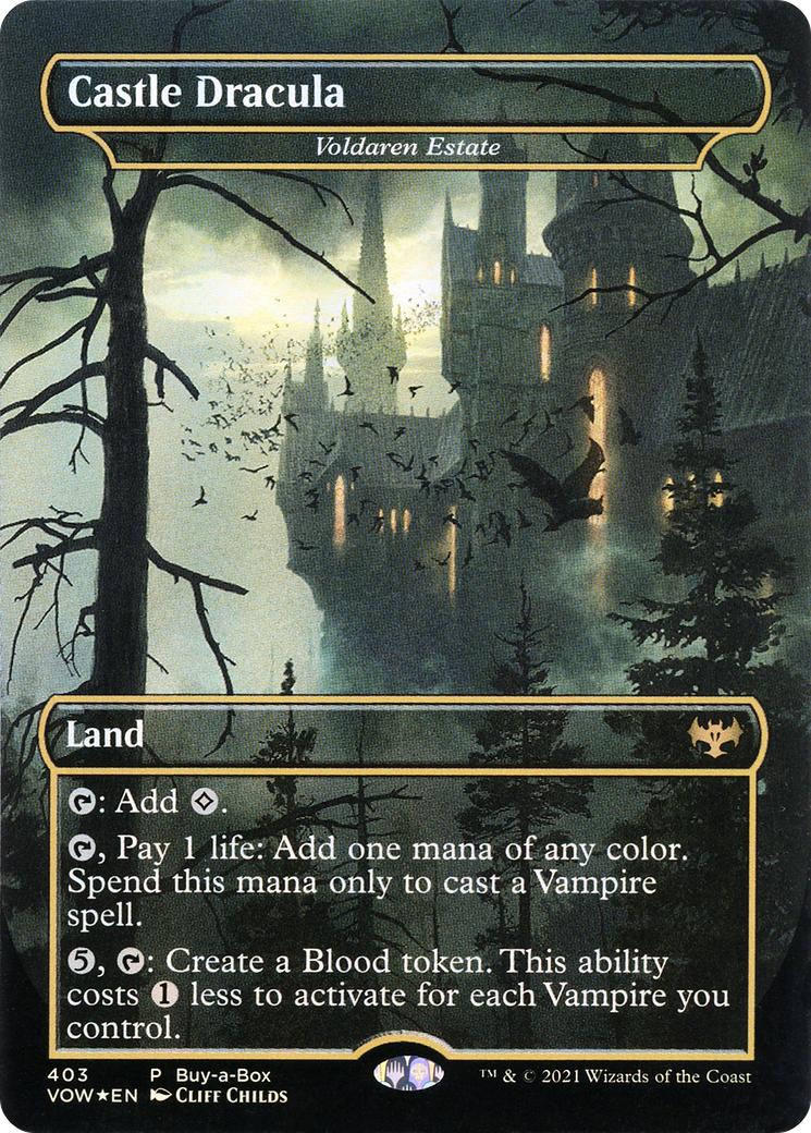 Castle Dracula - Voldaren Estate (BABP-403)  Foil - Innistrad: Crimson Vow / Castle Dracula (Borderless)