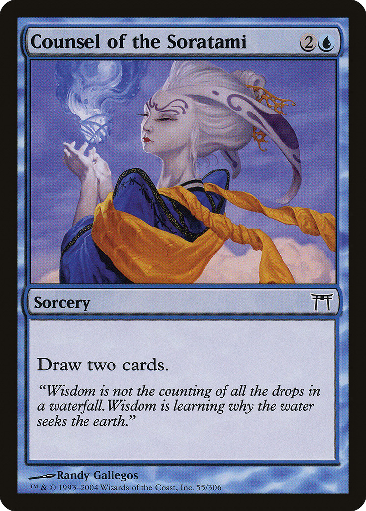 Counsel of the Soratami (CHK-055)  Foil - Champions of Kamigawa