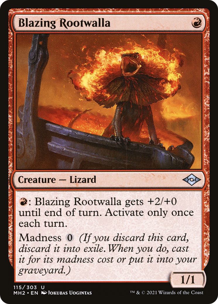 Blazing Rootwalla (MH2-115)  - Modern Horizons 2