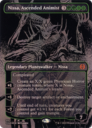 Nissa, Ascended Animist (Oil Slick Raised Foil) (ONE-362)  Foil - Phyrexia: All Will Be One (Borderless)