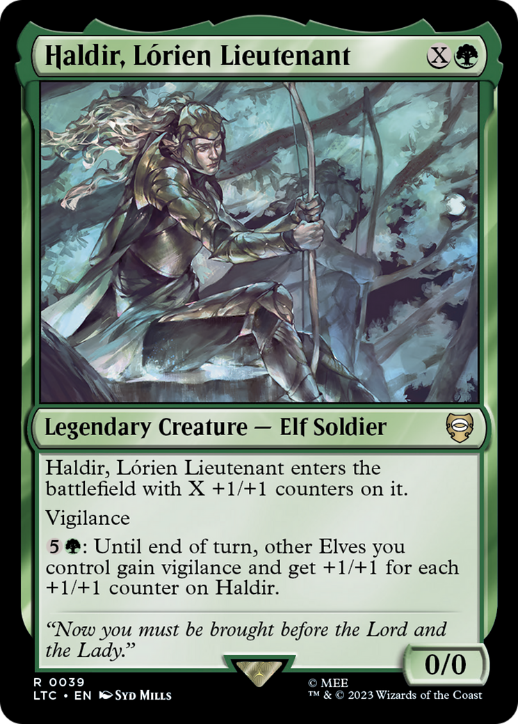 Haldir, Lorien Lieutenant (LTC-039)  - Tales of Middle-earth Commander