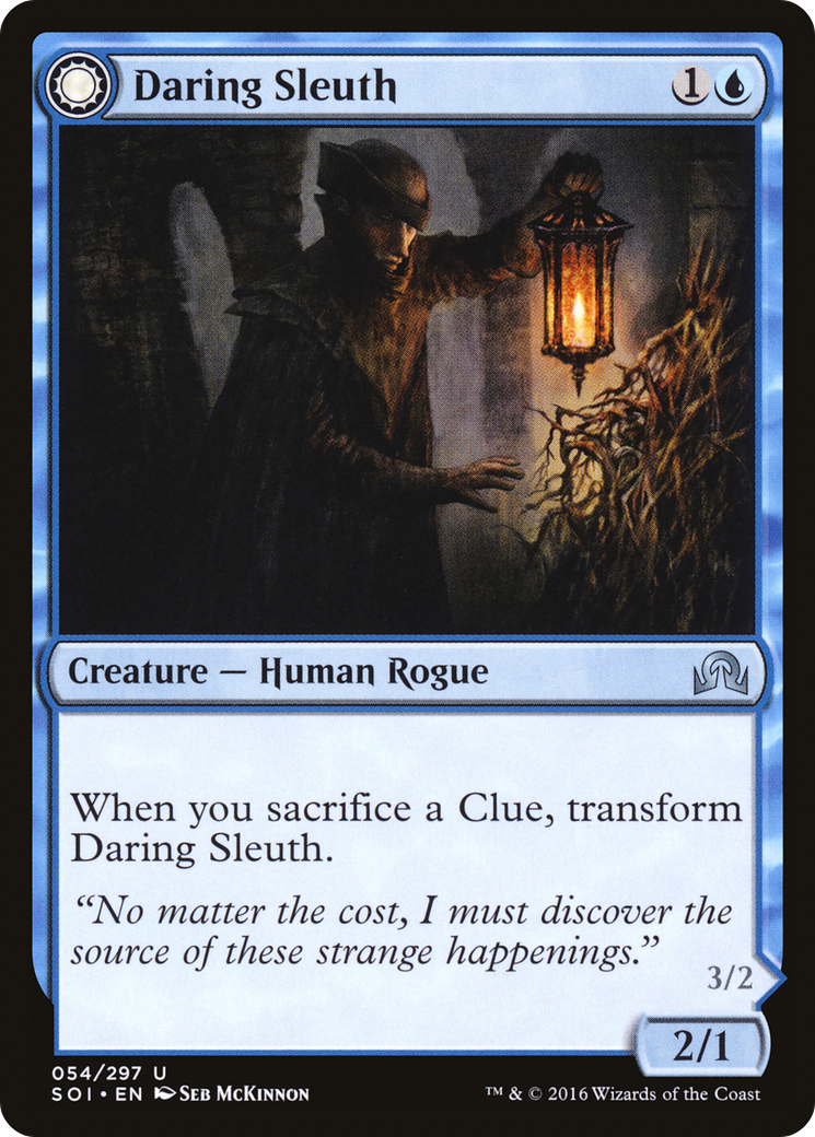 Daring Sleuth (SOI-054)  - Shadows over Innistrad: (Double Faced Transform)