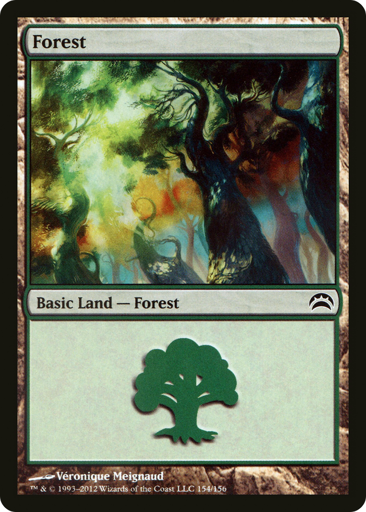 Forest (154) (PC2-154)  Foil - Planechase 2012