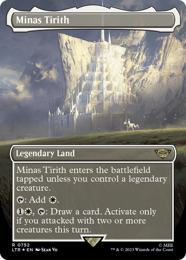Minas Tirith (Borderless) (Surge Foil) (LTR-752)  Foil - The Lord of the Rings: Tales of Middle-earth