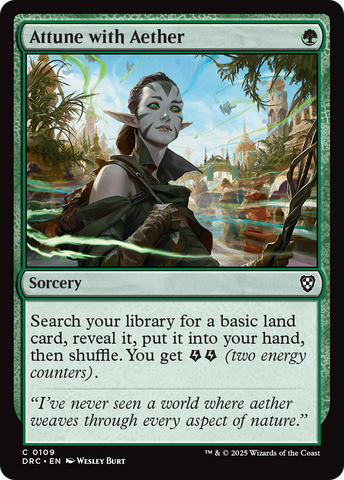Attune with Aether (DRC-109)  - Commander: Aetherdrift