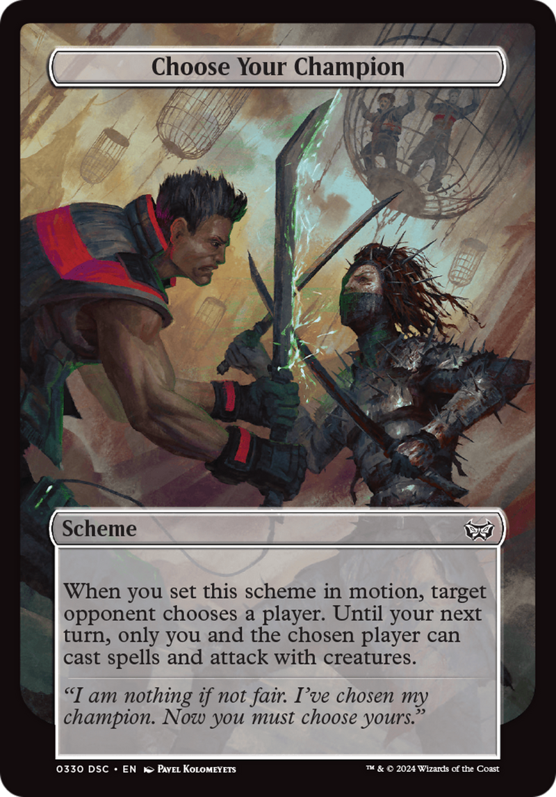 Choose Your Champion (Full Art) (A:DSC-330)  - Duskmourn: House of Horror Commander