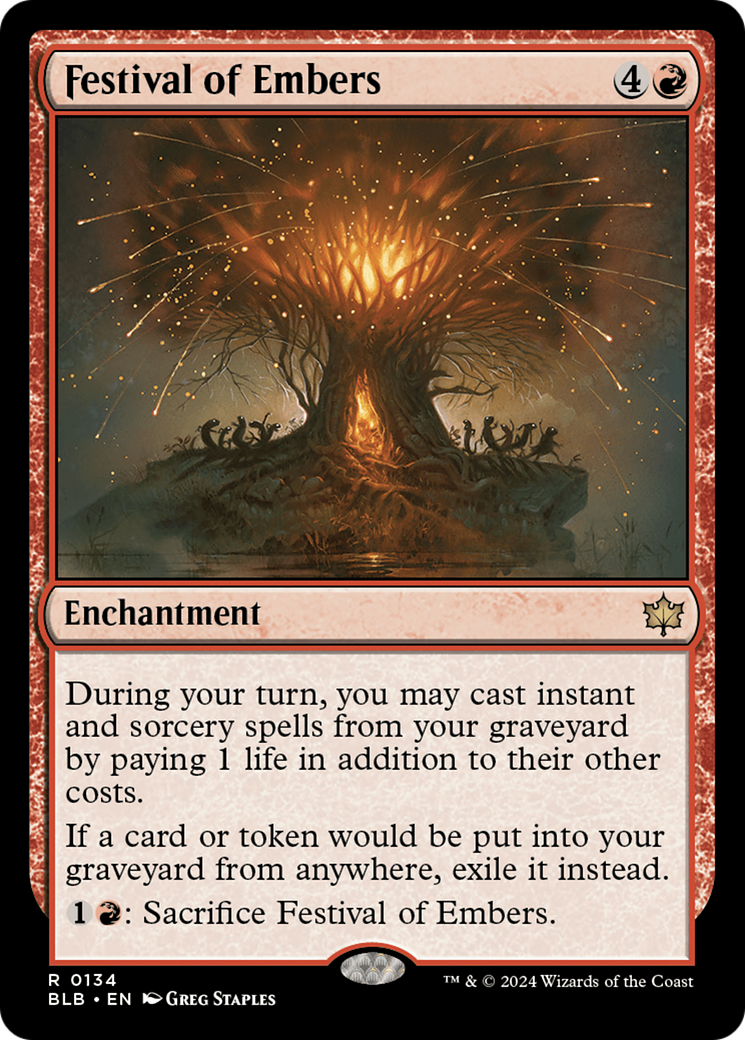 Festival of Embers (BLB-134) - Bloomburrow Foil