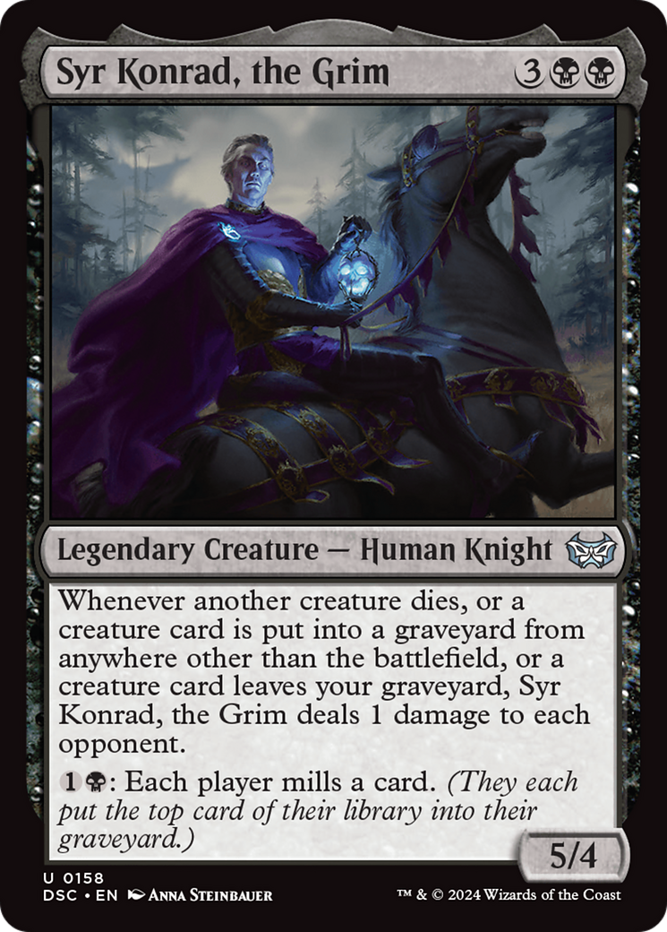 Syr Konrad, the Grim (DSC-158)  - Duskmourn: House of Horror Commander