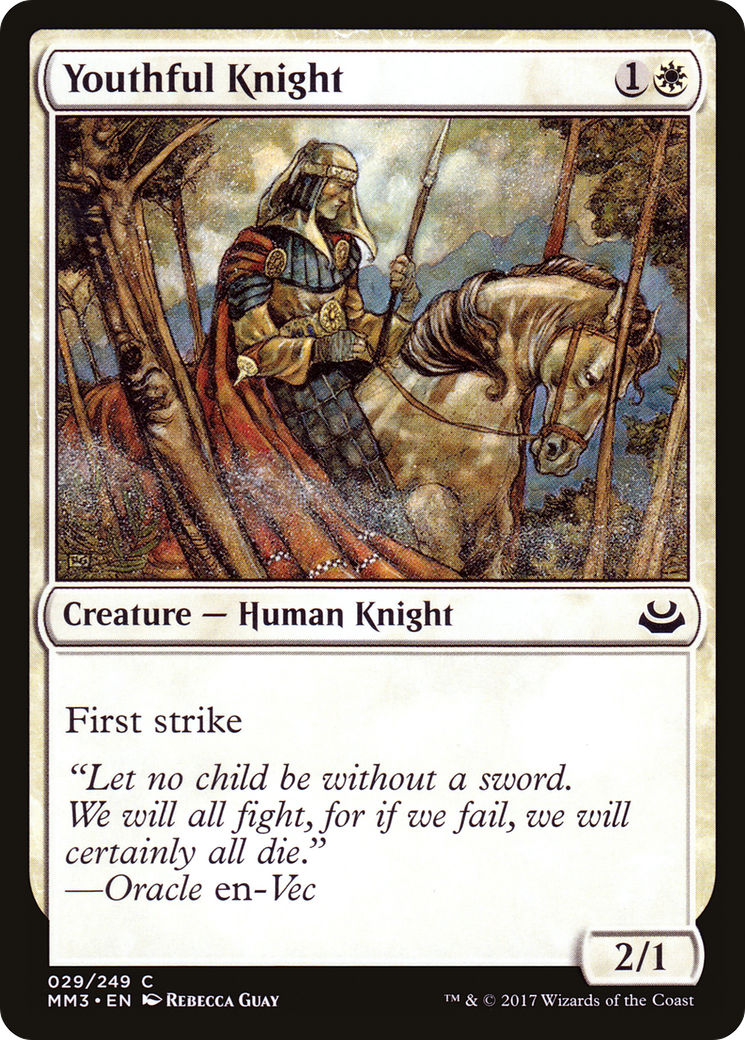 Youthful Knight (MM3-029) - Modern Masters 2017 Foil