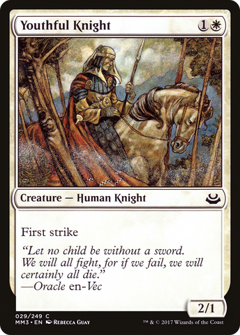 Youthful Knight (MM3-029)  Foil - Modern Masters 2017