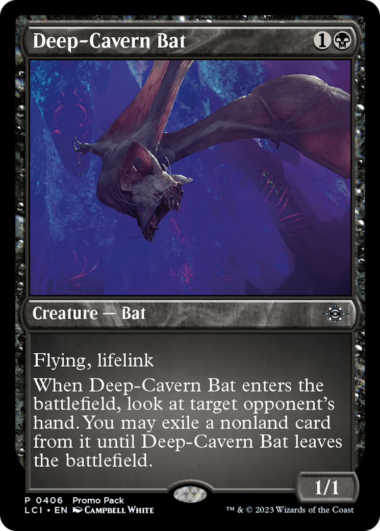 Deep-Cavern Bat (PPLCI-406)  Foil - The Lost Caverns of Ixalan