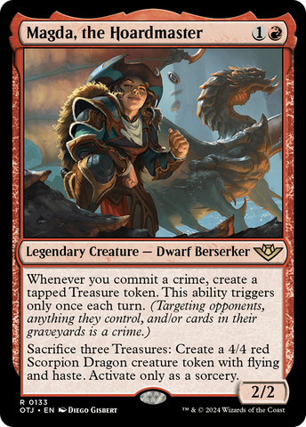 Magda, the Hoardmaster (OTJ-133)  Foil - Outlaws of Thunder Junction