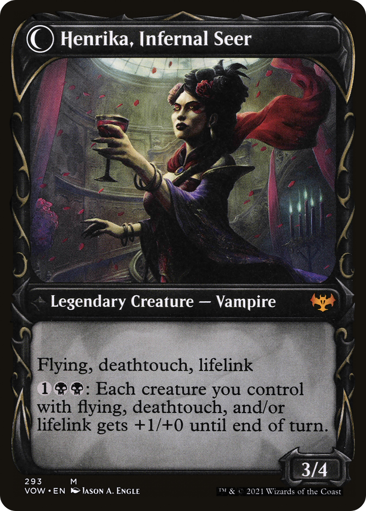 Henrika Domnathi (Showcase) (VOW-293)  Foil - Innistrad: Crimson Vow: (Showcase, Double Faced Transform)