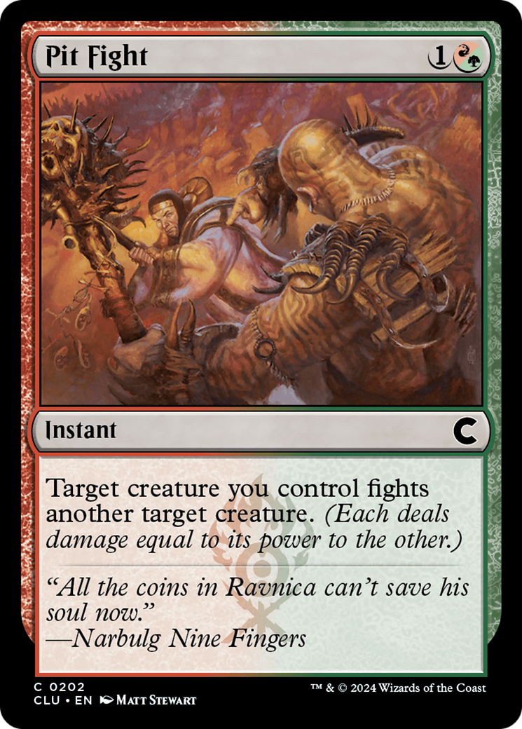 Pit Fight (CLU-202)  - Ravnica: Clue Edition