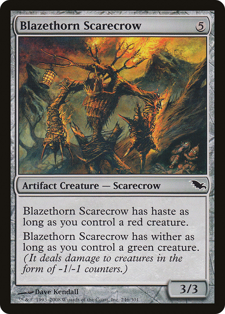 Blazethorn Scarecrow (SHM-246)  Foil - Shadowmoor