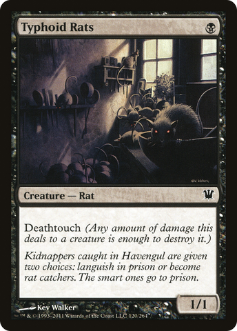 Typhoid Rats (ISD-120)  Foil - Innistrad