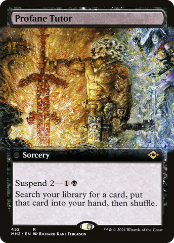 Profane Tutor (Extended Art) (MH2-452)  Foil - Modern Horizons 2: (Extended Art)