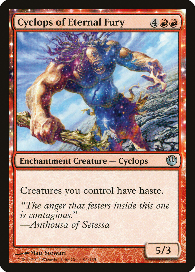 Cyclops of Eternal Fury (JOU-092)  - Journey into Nyx: (enchantment)