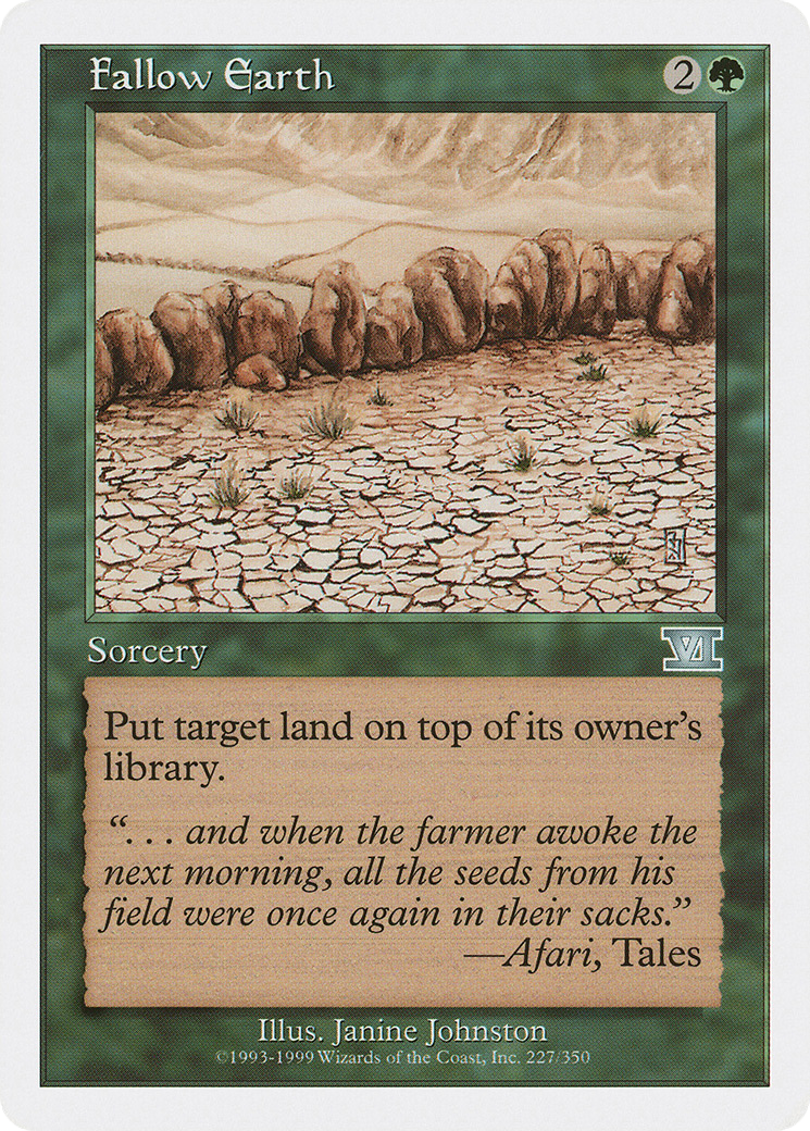 Fallow Earth (6ED-227)  - Classic Sixth Edition
